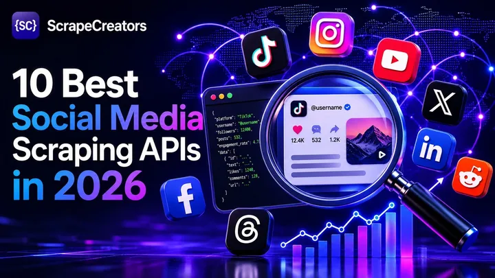 10 Best Social Media Scraping APIs in 2026 (Tested & Priced)