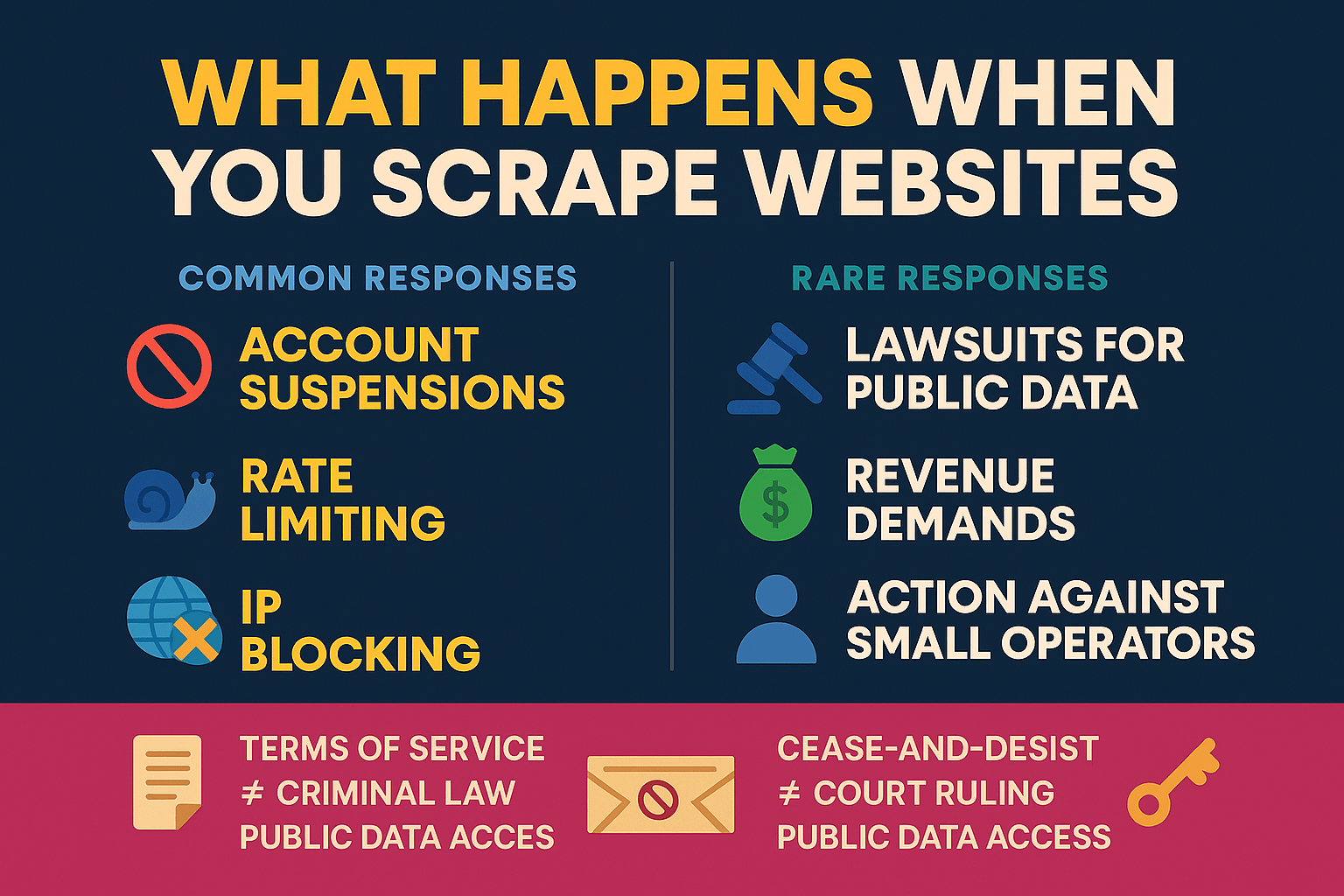 What Happens When Social Media Companies Catch You Scraping