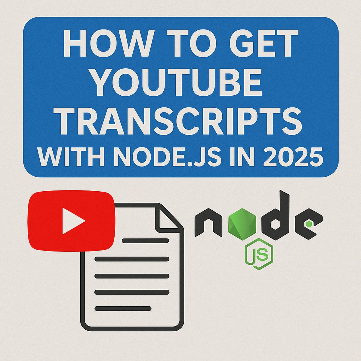 YouTube Transcripts with Node.js (Unofficial APIs) | ScrapeCreators Blog