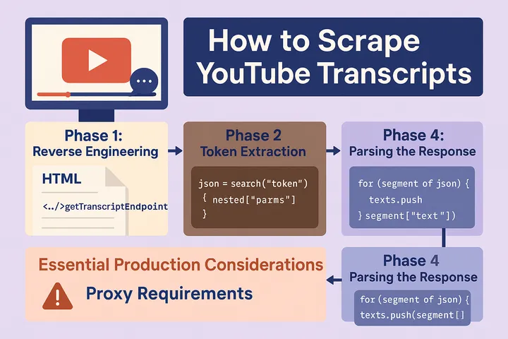 How to Scrape YouTube Video Transcripts: Step-by-Step Developer Guide